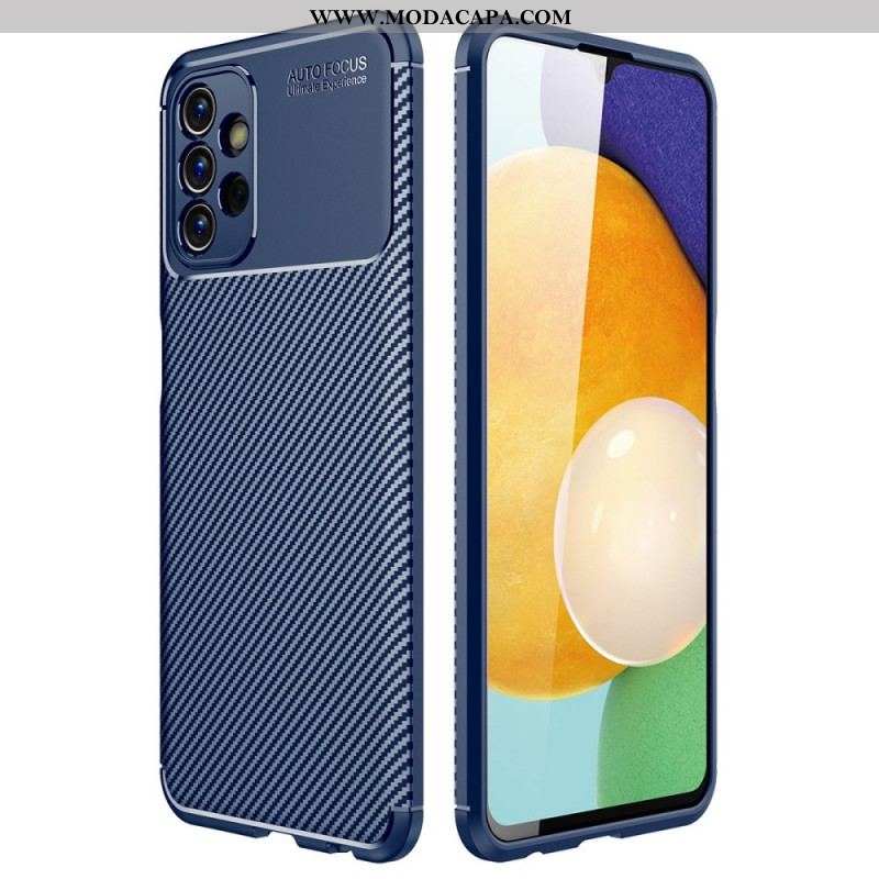 Capa De Celular Para Samsung Galaxy A13 Textura Flexível De Fibra De Carbono