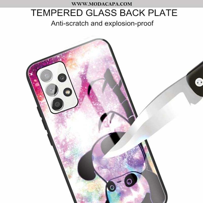 Capa Para Samsung Galaxy A13 Vidro Temperado Panda