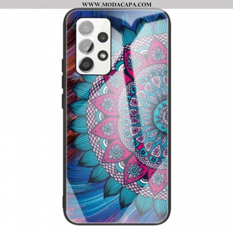 Capa De Celular Para Samsung Galaxy A13 Mandala Vidro Temperado