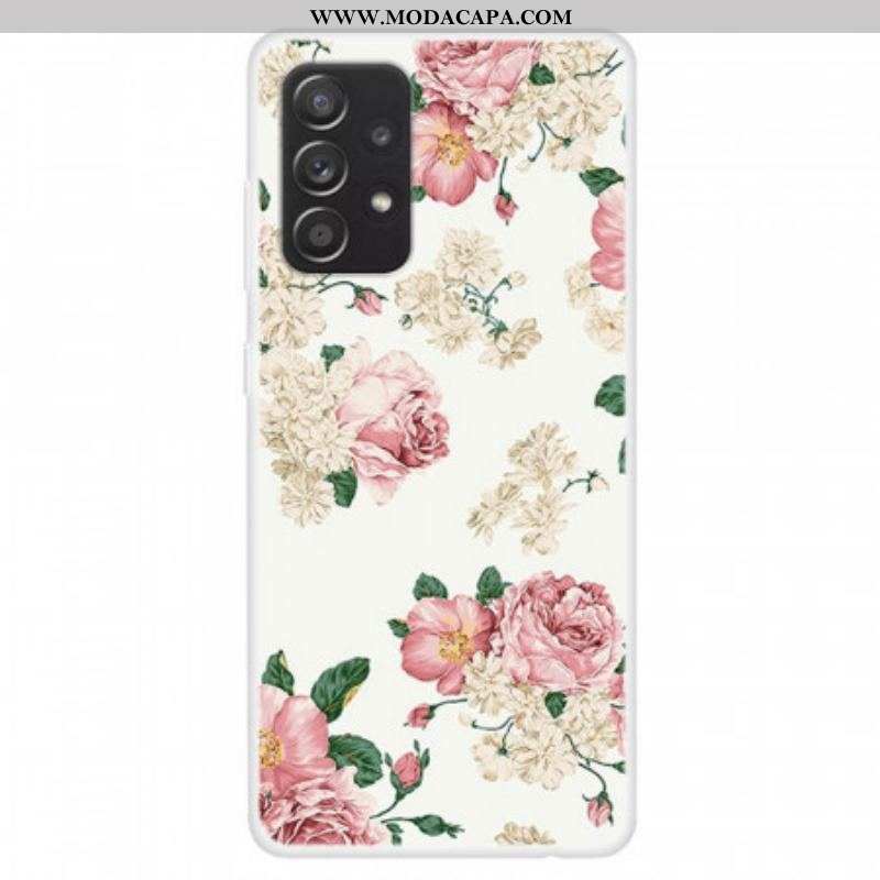 Capa Para Samsung Galaxy A13 Flores Da Liberdade