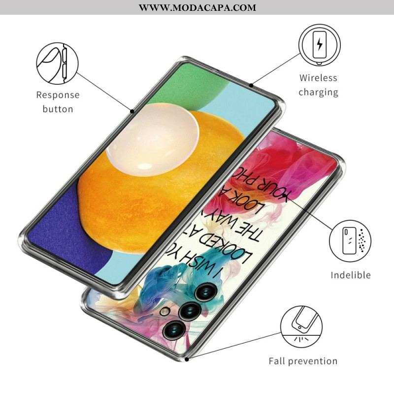 Capa De Celular Para Samsung Galaxy A14 / A14 5G Silicone Eu Queria