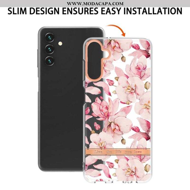 Capa Para Samsung Galaxy A14 / A14 5G Flores Coloridas