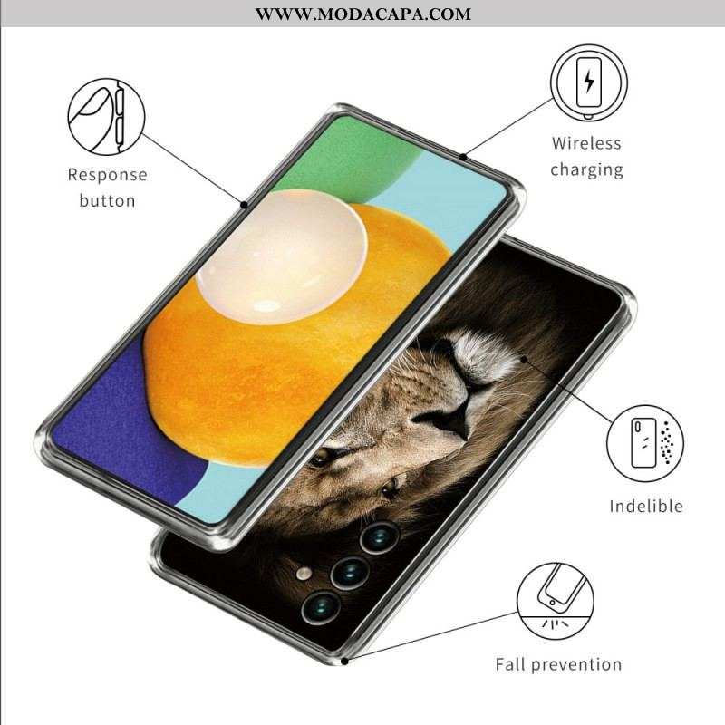 Capa De Celular Para Samsung Galaxy A14 / A14 5G Silicone Leão