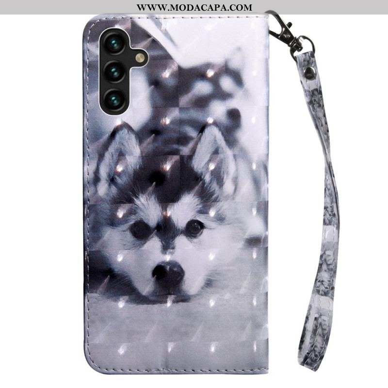 Capa Folio Para Samsung Galaxy A14 / A14 5G De Cordão Tanga Husky