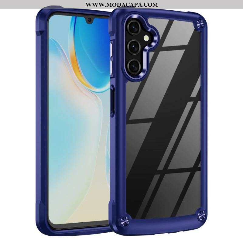 Capa Para Samsung Galaxy A14 / A14 5G Híbrido Com Liga De Alumínio