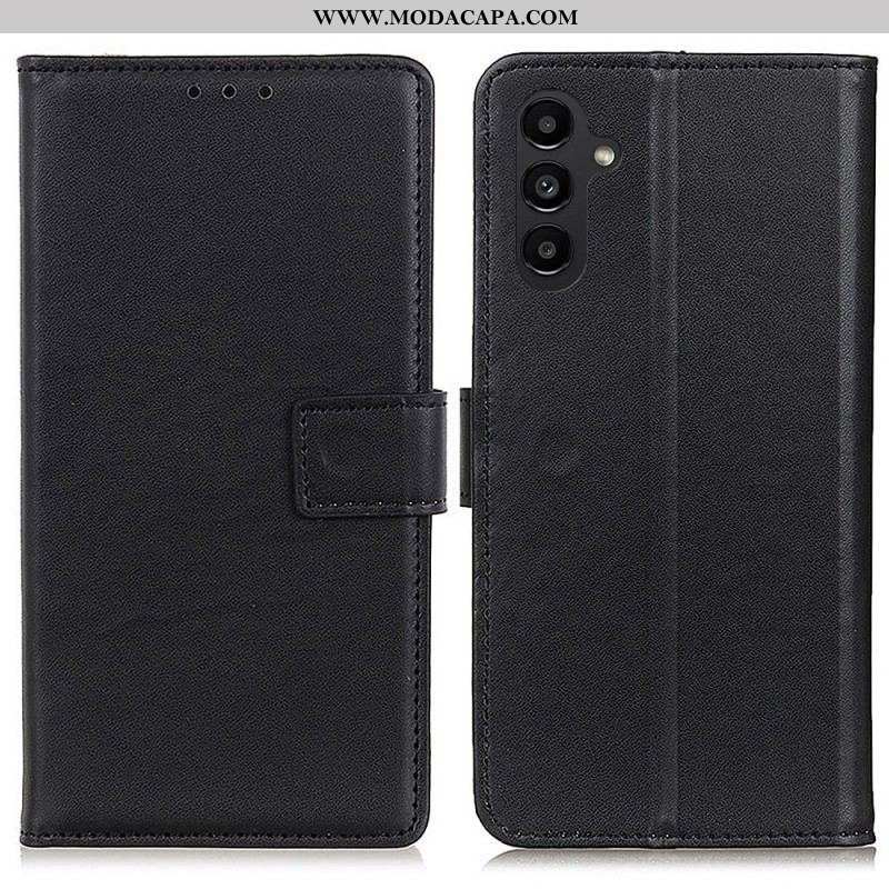 Capa De Couro Para Samsung Galaxy A14 / A14 5G Estilo De Couro