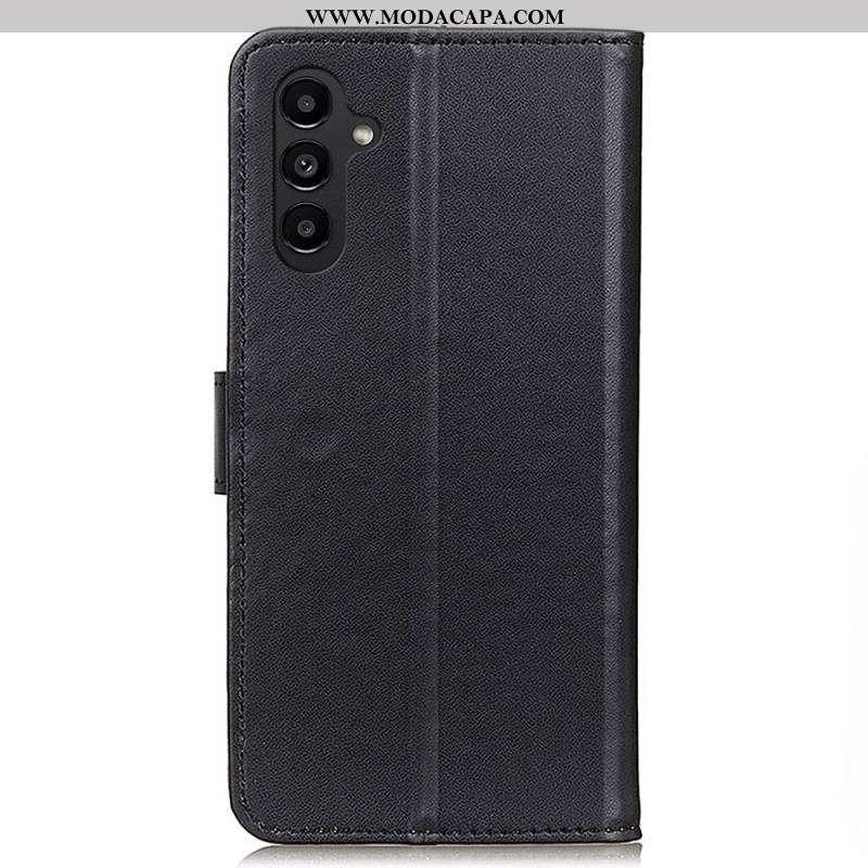 Capa De Couro Para Samsung Galaxy A14 / A14 5G Estilo De Couro