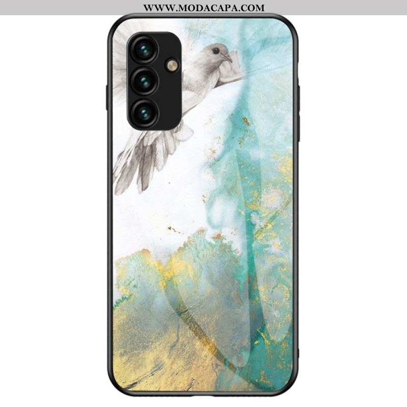 Capa Para Samsung Galaxy A14 / A14 5G Vidro Temperado De Mármore