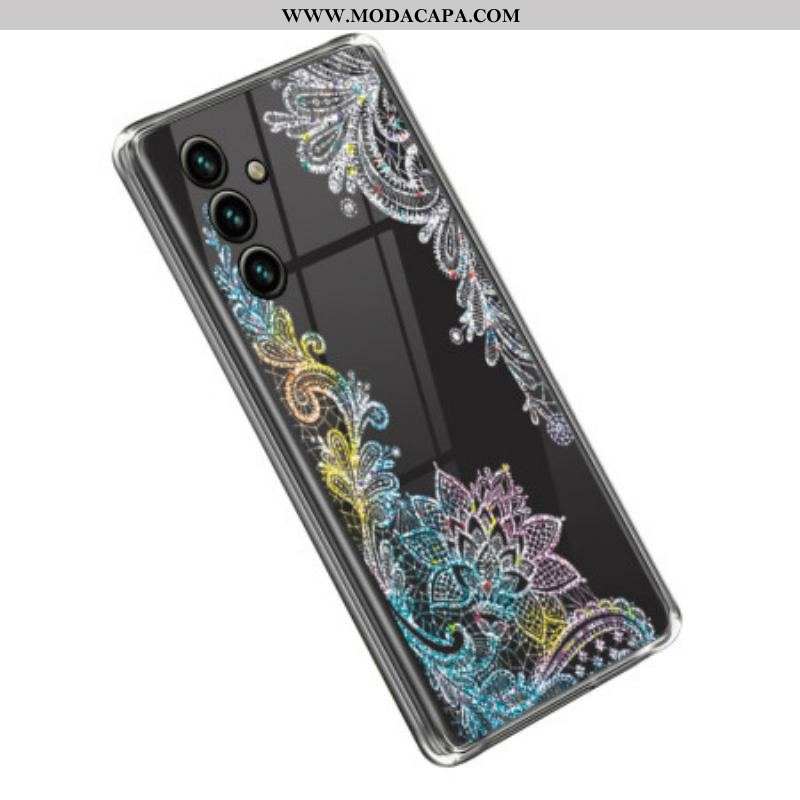 Capa Para Samsung Galaxy A14 / A14 5G Mandala De Renda Sem Costura