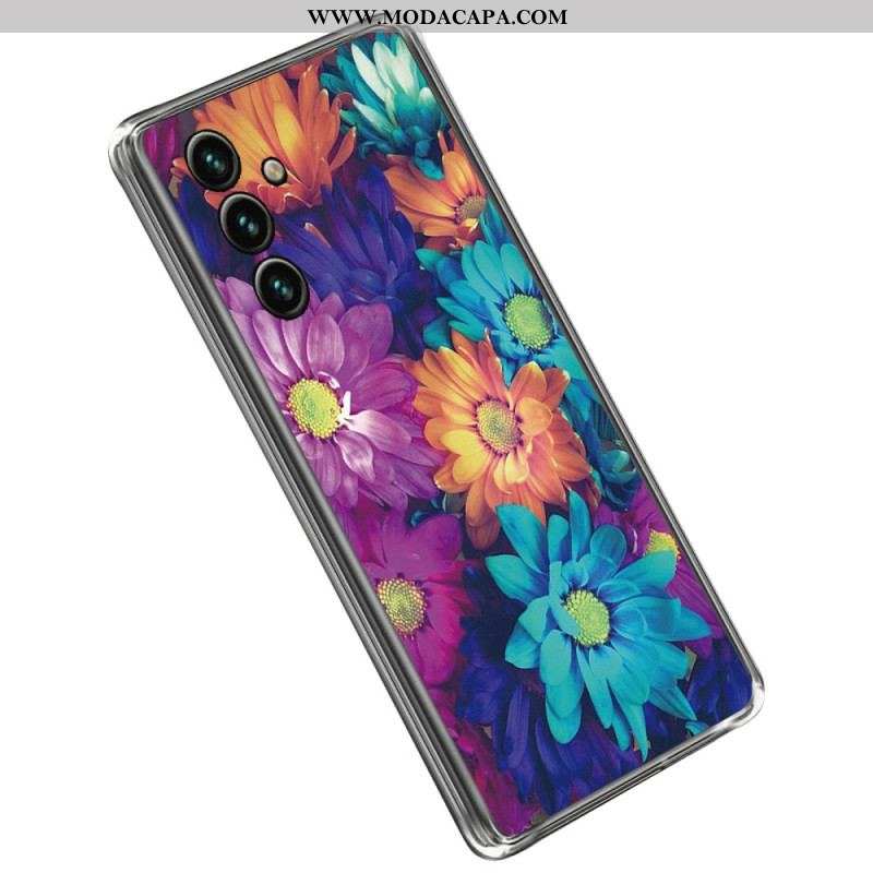 Capa Para Samsung Galaxy A14 / A14 5G Flor Flexível
