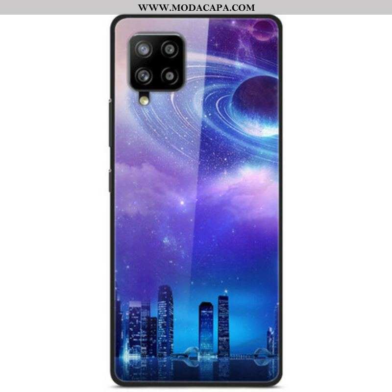 Capa Para Samsung Galaxy A42 5G Cidade De Vidro E Silicone