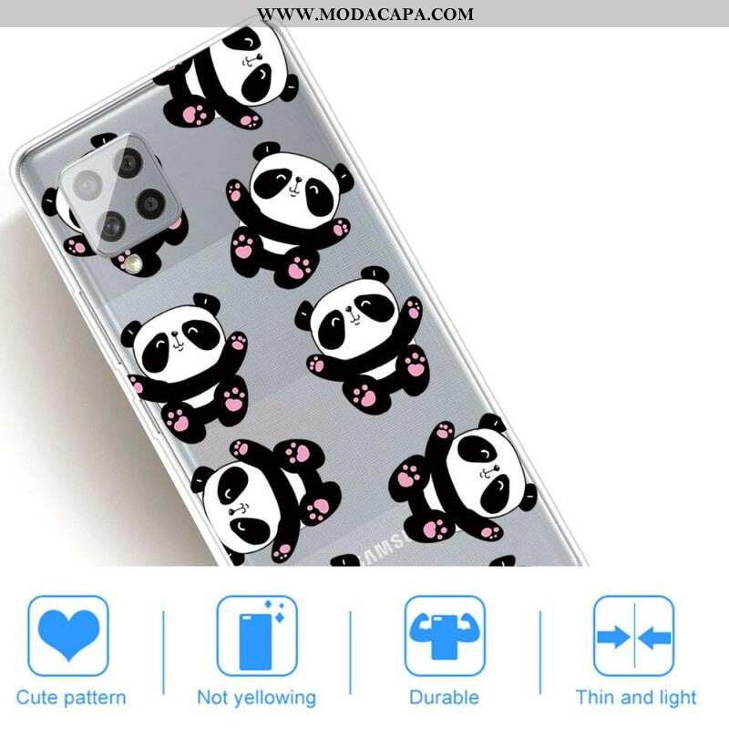 Capa Para Samsung Galaxy A42 5G Top Pandas Divertidos