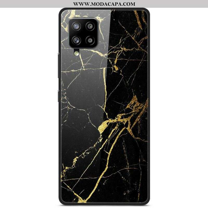 Capa Para Samsung Galaxy A42 5G Vidro Temperado Mármore Supremo