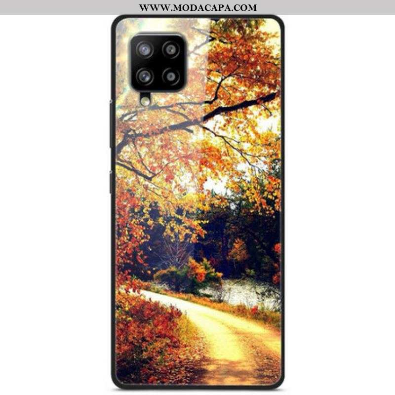 Capa Para Samsung Galaxy A42 5G Floresta De Vidro Temperado