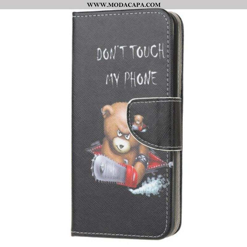 Capa Flip Para Samsung Galaxy A51 5G Urso Perigoso