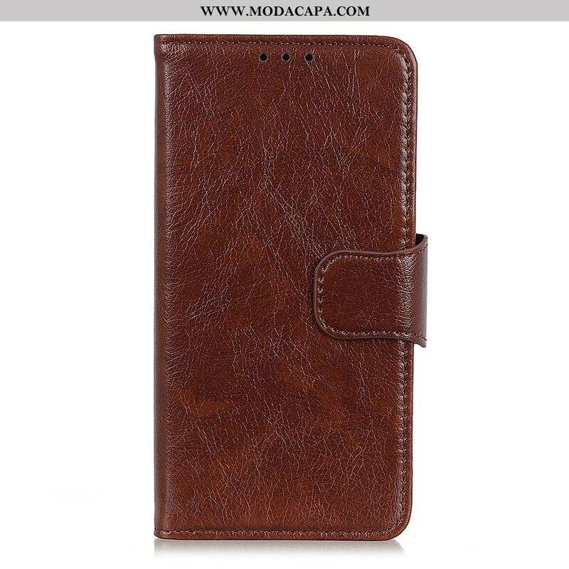 Capa Flip Para Samsung Galaxy A52 4G / A52 5G / A52s 5G Couro Napa Rachado