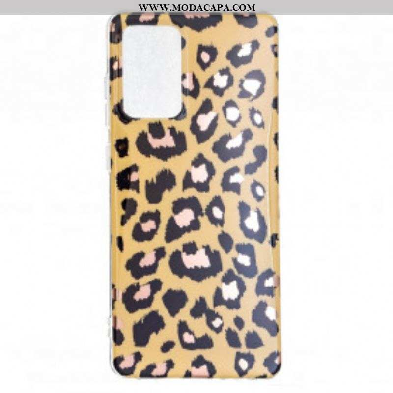 Capa Para Samsung Galaxy A52 4G / A52 5G / A52s 5G Mármore Estilo Leopardo