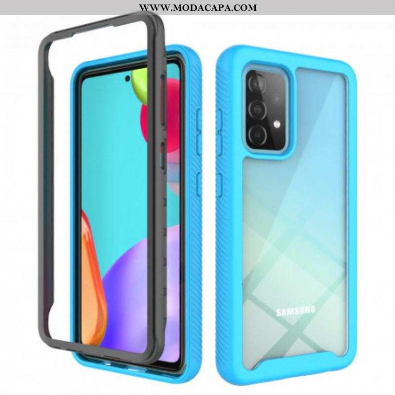 Capa Para Samsung Galaxy A52 4G / A52 5G / A52s 5G Bordas De Silicone De Design Híbrido