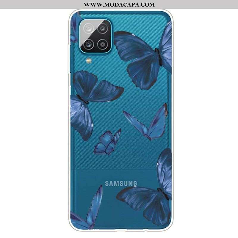 Capa De Celular Para Samsung Galaxy M12 / A12 Borboletas Selvagens
