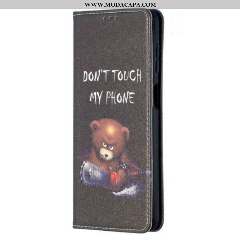 Capa De Celular Para Samsung Galaxy M12 / A12 Flip Urso Perigoso