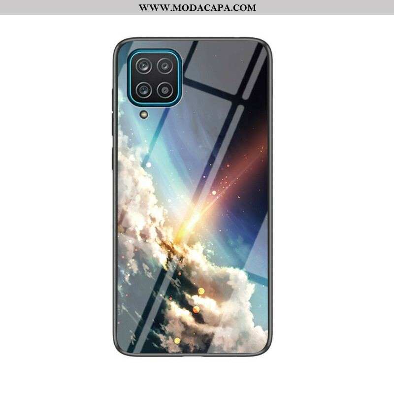 Capa Para Samsung Galaxy M12 / A12 Vidro Temperado De Beleza