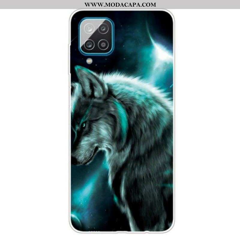 Capa Para Samsung Galaxy M12 / A12 Lobo Real