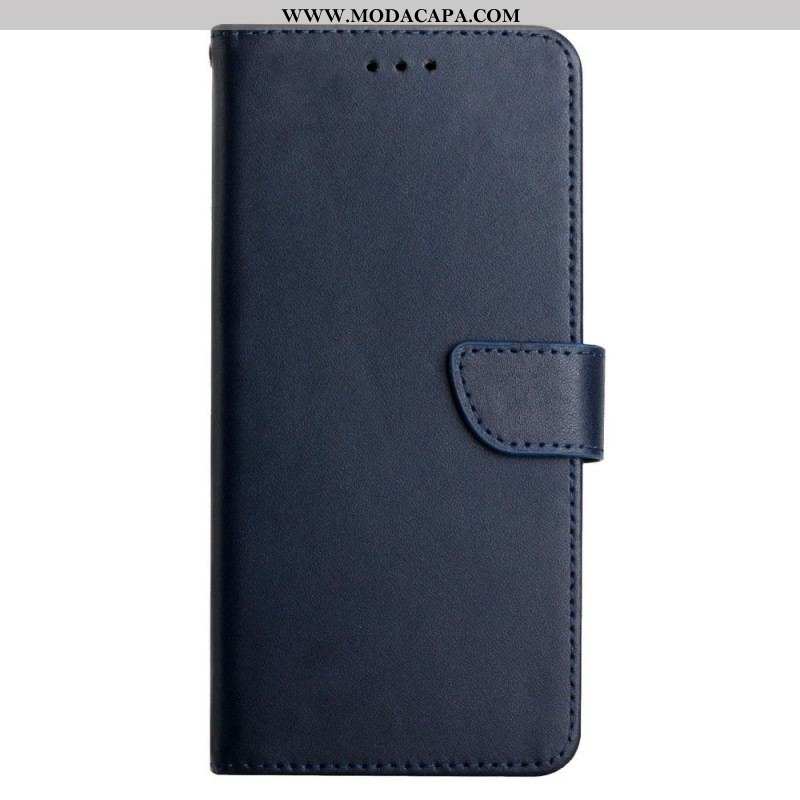 Capa De Couro Para Samsung Galaxy M12 / A12 Couro Napa Genuíno