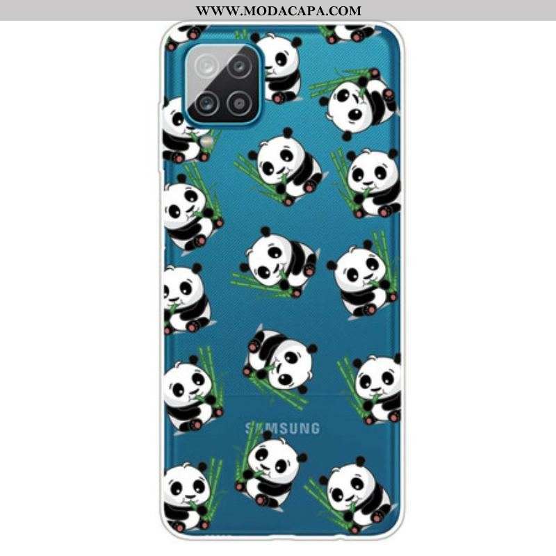 Capa De Celular Para Samsung Galaxy M12 / A12 Pequenos Pandas