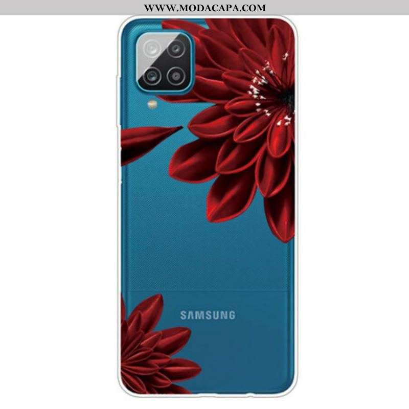 Capa Para Samsung Galaxy M12 / A12 Flores Silvestres