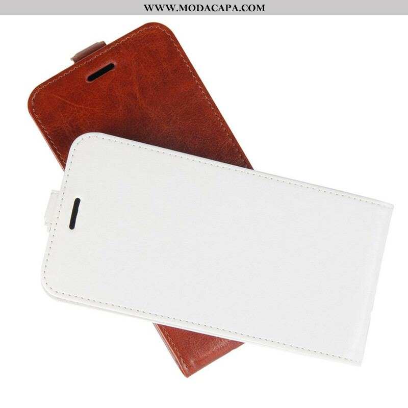 Capa Flip Para Samsung Galaxy M12 / A12 De Couro Aba Vertical Efeito Couro