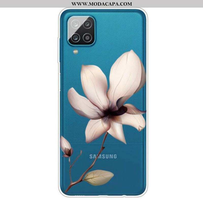 Capa Para Samsung Galaxy M12 / A12 Floral Premium