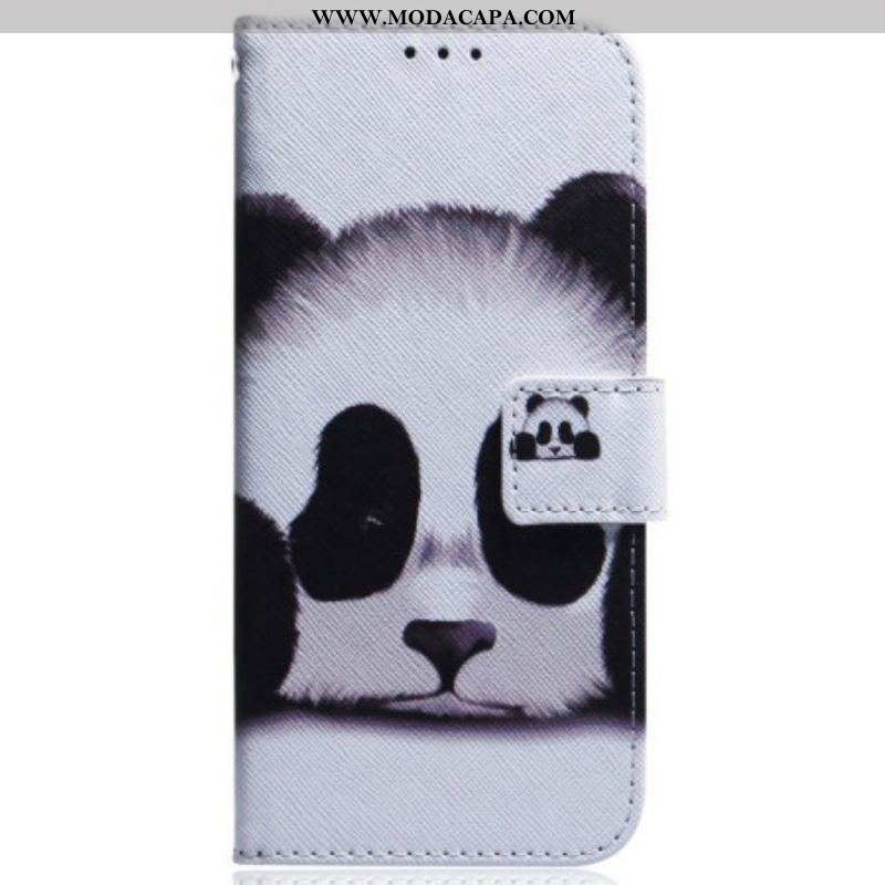 Capa Folio Para Samsung Galaxy M13 De Cordão Strappy Panda