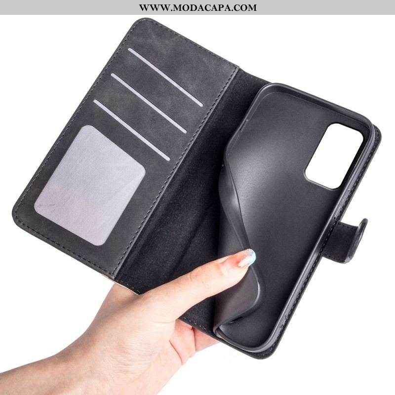 Capa Flip Para Samsung Galaxy M13 Estilo De Couro Ondulado