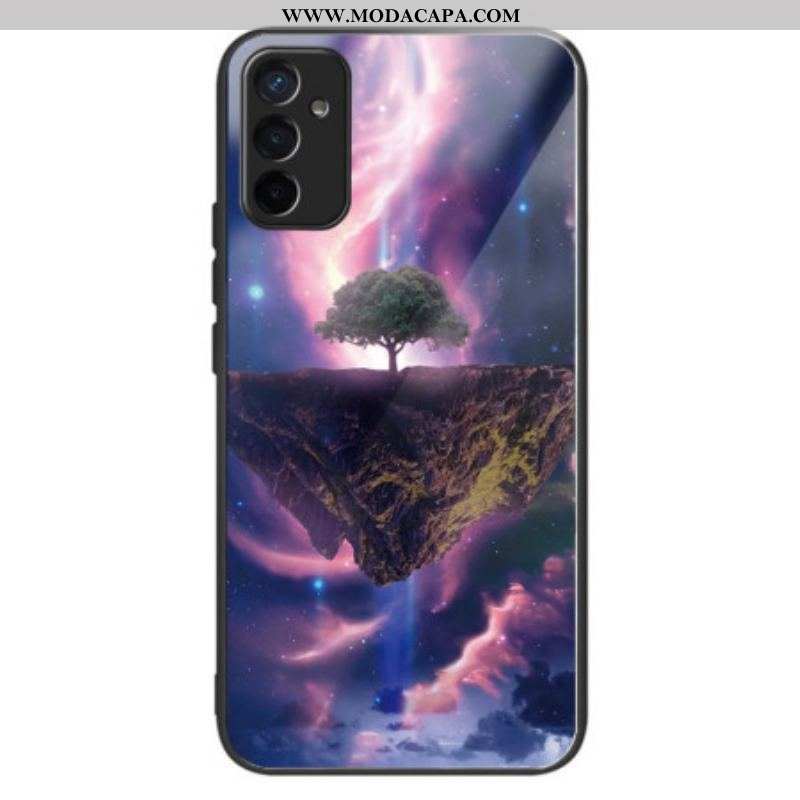 Capa Para Samsung Galaxy M13 Vidro Temperado De Árvore Futurista