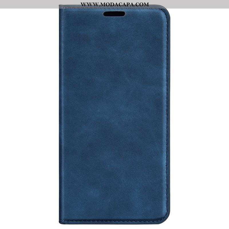 Capa De Celular Para Samsung Galaxy M13 Flip Efeito Couro