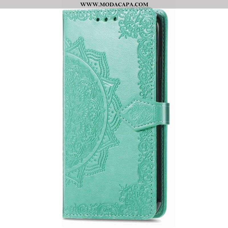 Capa Flip Para Samsung Galaxy M13 Mandala Vintage