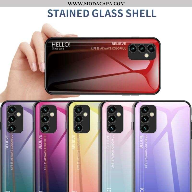 Capa De Celular Para Samsung Galaxy M23 5G Olá Vidro Temperado