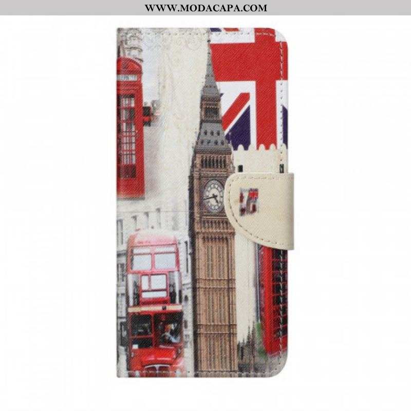 Capa Folio Para Samsung Galaxy M23 5G Londres