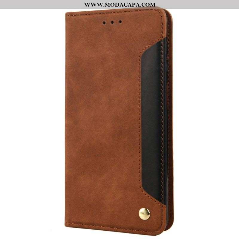 Capa De Celular Para Samsung Galaxy M23 5G Flip Assinatura De Dois Tons