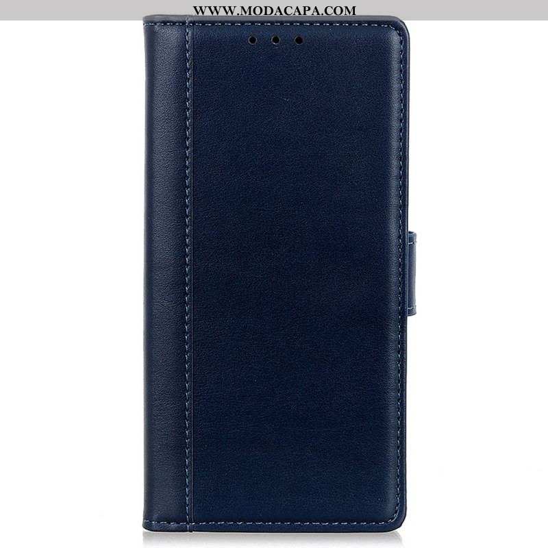 Capa De Couro Para Samsung Galaxy M23 5G Estilo De Couro