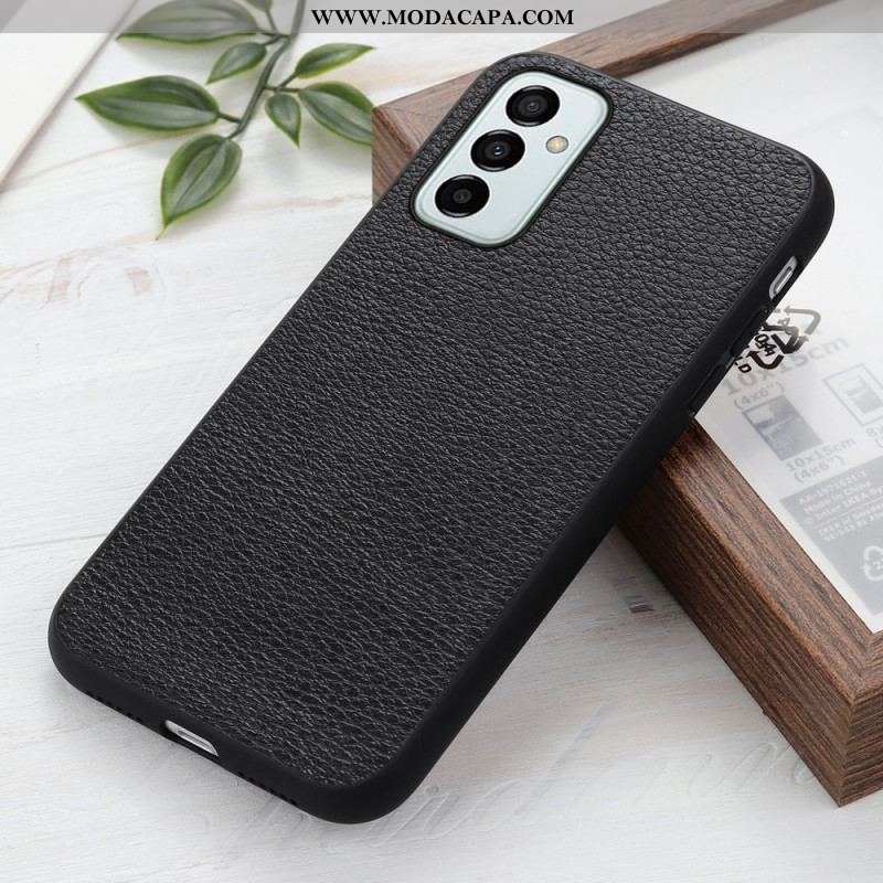 Capa De Celular Para Samsung Galaxy M23 5G Couro Lichia Genuíno