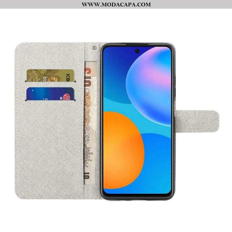 Capa Flip Para Samsung Galaxy M23 5G De Cordão Gatos Tangas