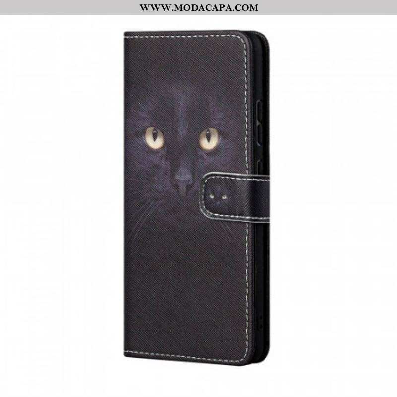 Capa Folio Para Samsung Galaxy M23 5G De Cordão Gato Tanga