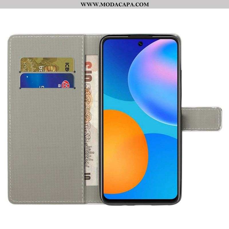 Capa Folio Para Samsung Galaxy M23 5G Bandeira Americana