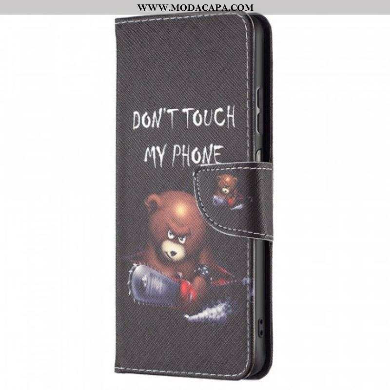 Capa Flip Para Samsung Galaxy M23 5G Urso Perigoso