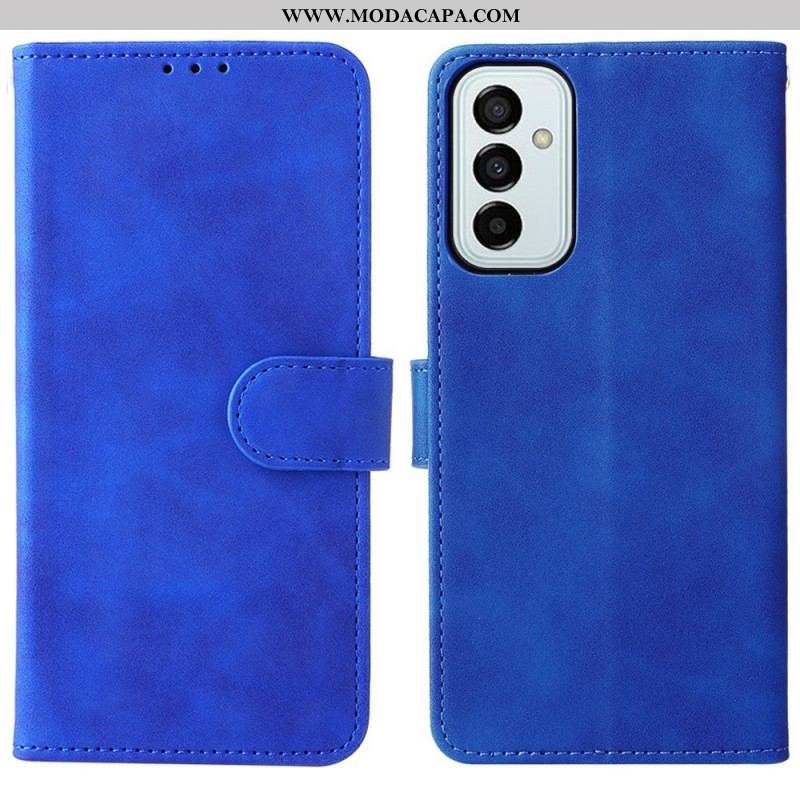 Capa Em Pele Para Samsung Galaxy M23 5G De Cordão Strappy Skin-touch