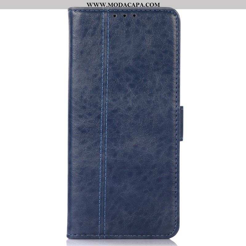 Capa De Couro Para Samsung Galaxy M23 5G À Moda