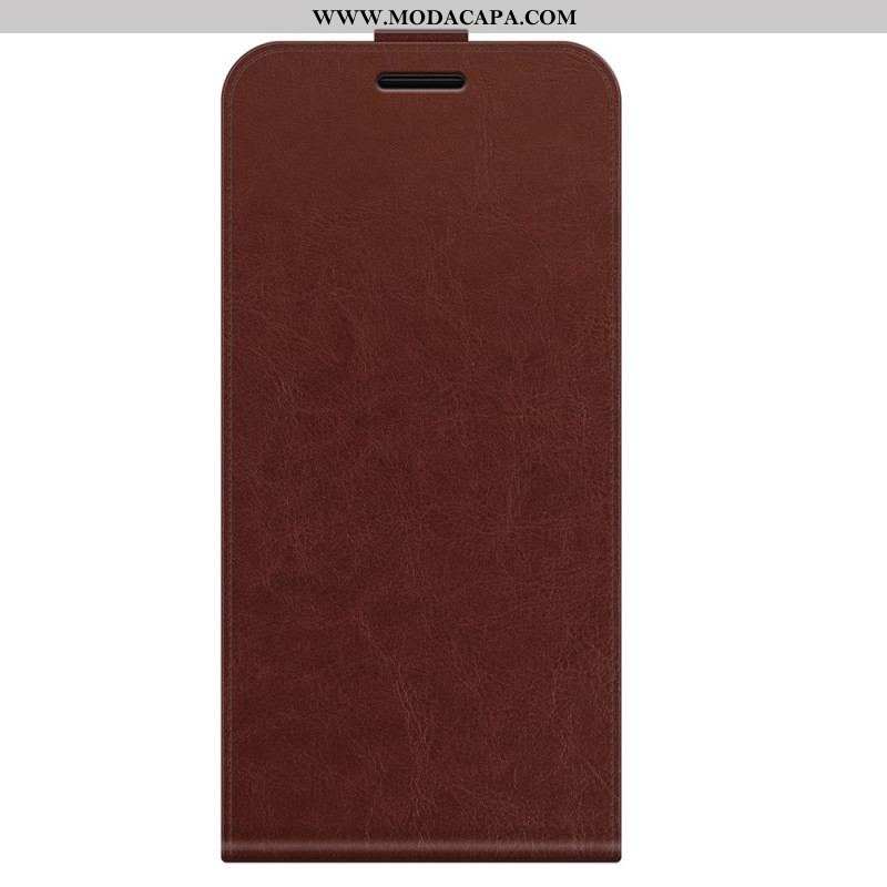 Capa Flip Para Samsung Galaxy M32 De Couro Aba Vertical Efeito Couro