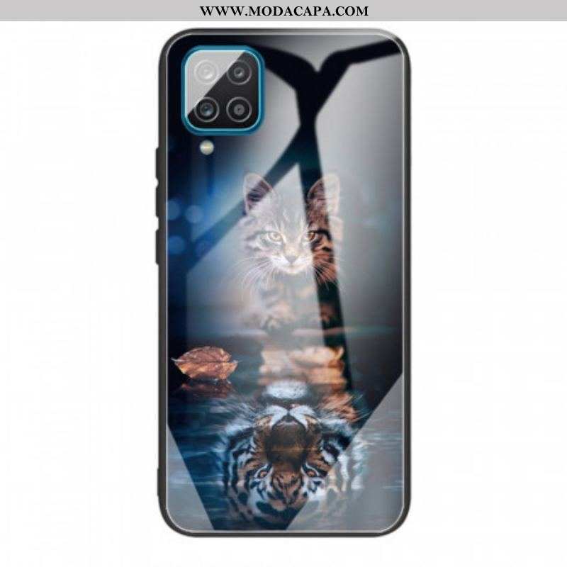 Capa Para Samsung Galaxy M32 Meu Vidro Temperado Tigre