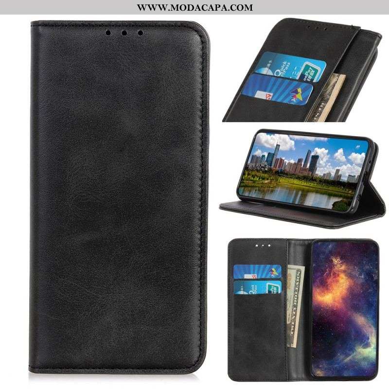 Capa De Celular Para Samsung Galaxy M32 Flip Couro Rachado